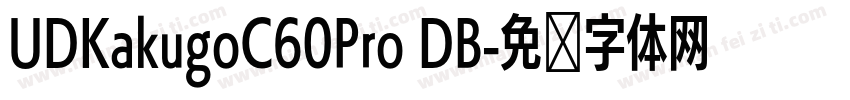 UDKakugoC60Pro DB字体转换